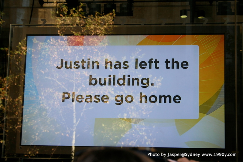 justin has left the building